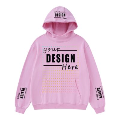 385g plus velvet warm technology FOG hooded sweatshirt loose solid color high collar European and American trendy sweatshirt