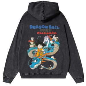 Anime wash vintage hoodie